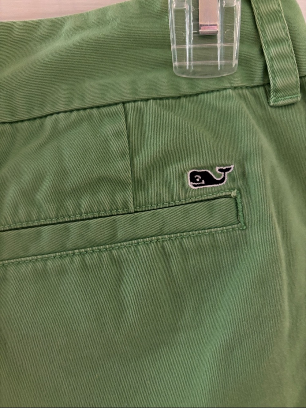 Vineyard Vines Women’s Kelly Green Chino Shorts Size 4 - Picture 5 of 5